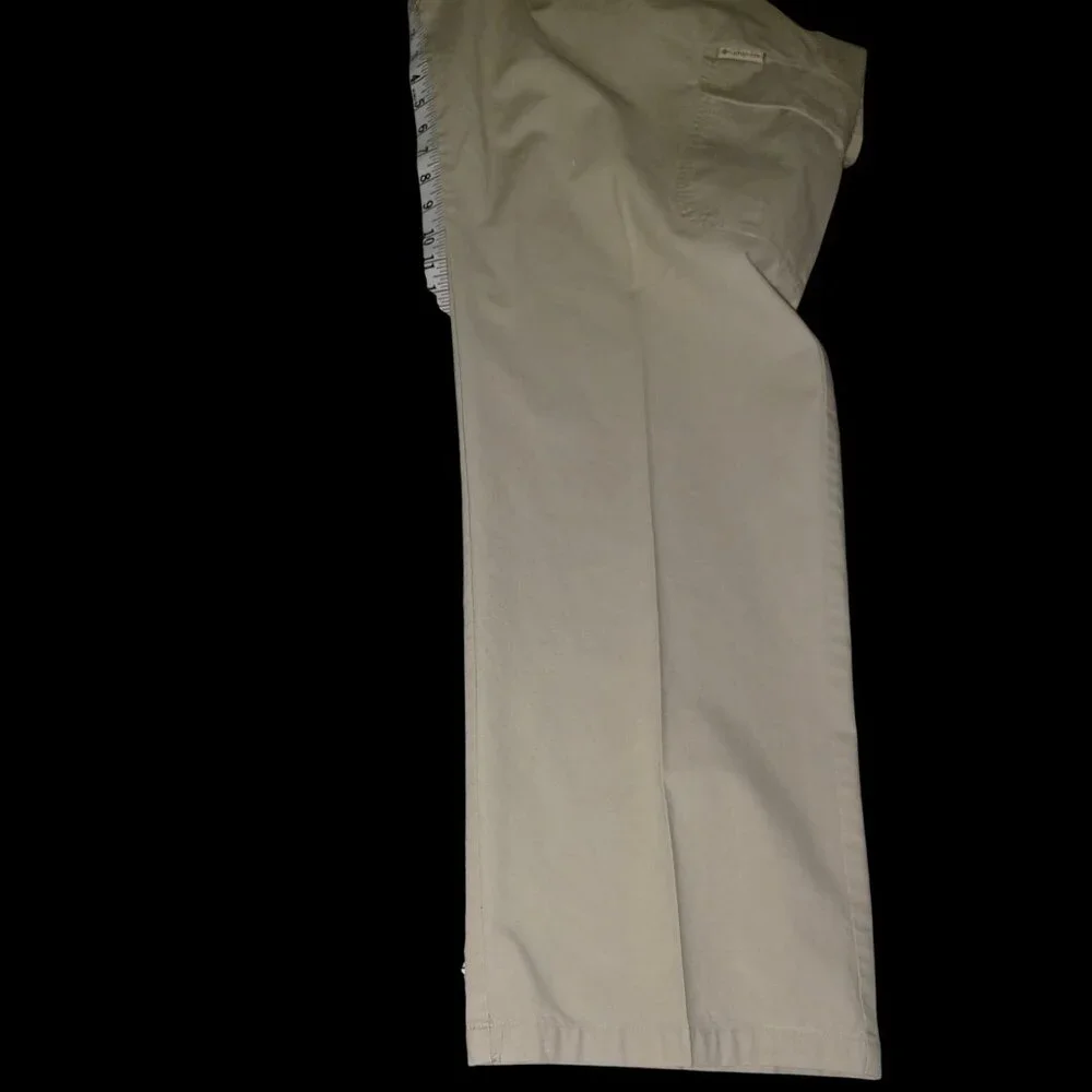Columbia Mens 36x31 Cargo Classic Tan Pants Cabincore Utility Hiking Relaxed Fit